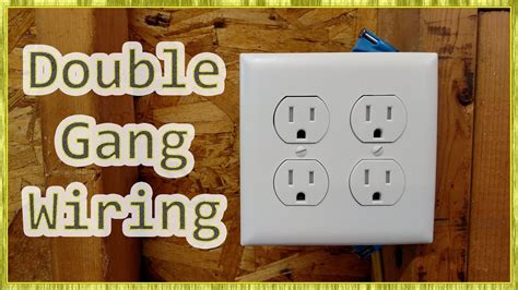 how to wire a double electrical box|how to wire two outlets.